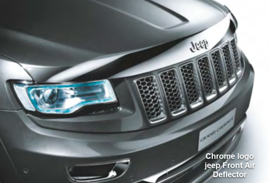 Picture of Grand cherokee -Chrome logo jeep Front Air Deflector